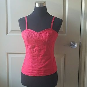 Red Bustier Tank